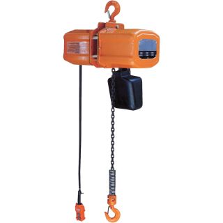 Vestil Economy Chain Hoist with Chain Container — 4,000-Lb. Capacity, Model# H-4000-1  Electric Chain Hoists