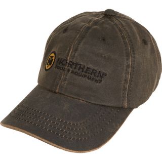 Weathered Cotton Ball Cap — Brown, Model# BC210-BRN  Caps