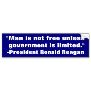 Freedom and Unlimited Government Bumper Sticker