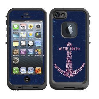Skins Kit for Lifeproof iPhone 5 Case (skins/decals only)   Anchor You be the Anchor that keeps my feet on the ground Poem Cell Phones & Accessories