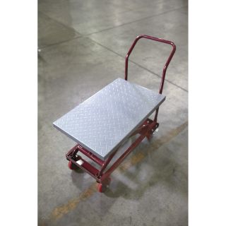  Hydraulic Table Cart — 500-lb. Capacity  Hydraulic Lift Tables   Carts