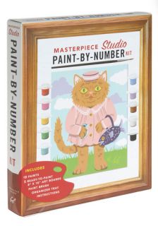 Masterpiece Studio Paint by Number Kit  Mod Retro Vintage Books
