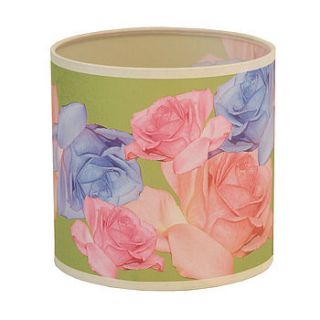 decoupage roses lampshade by judy holme