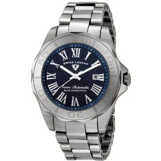 Swiss Legend Men's 18010A 33 Tungsten Collection Automatic Blue Sand Stone Dial Watch Swiss Legend Watches