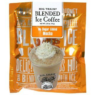 Big Train Blended Ice Coffee, No Sugar Added Mocha, 2.8 Ounce Bags (Pack of 25)  Grocery & Gourmet Food