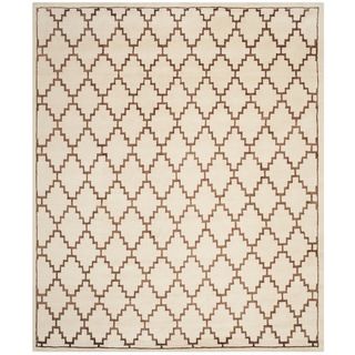 Safavieh Hand knotted Mosaic Ivory/ Brown Wool/ Viscose Rug (8' x 10') Safavieh 7x9   10x14 Rugs