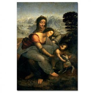 'Virgin and Child with St. Anne' by Leonardo da Vinci 22" x 32" Canva