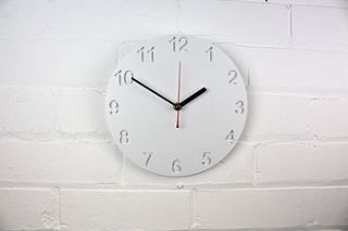 standard zero clock modern wall clock by jollysmith