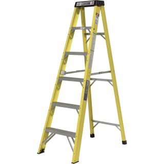 LITE Fiberglass Step Ladder — 6-Ft., 300-Lb. Capacity, Model# LP-90697  Ladders   Stepstools