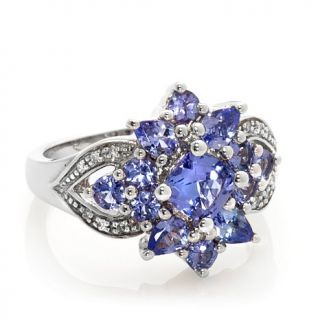 Colleen Lopez 1.63ct Tanzanite and White Diamond Sterling Silver "Queen For The