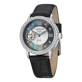 Stuhrling Original Women's Memoire Automatic Leather Strap Watch Stuhrling Original Women's Stuhrling Original Watches