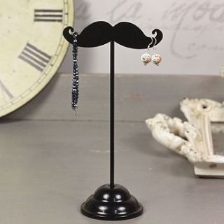 moustache jewellery stand by lisa angel homeware and gifts