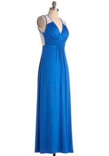 Brunch by the Falls Dress in Royal Blue  Mod Retro Vintage Dresses