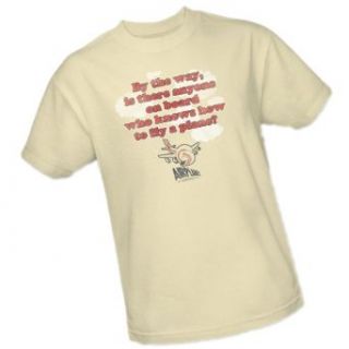 "Who Knows How To Fly A Plane?"    Airplane Adult T Shirt Clothing