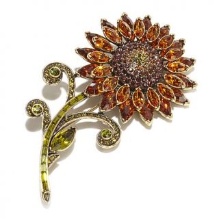 Heidi Daus "Sparkling Sunflower" Crystal Pin