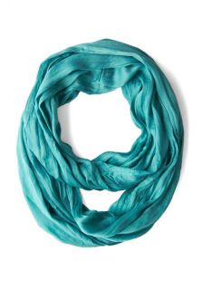 Brighten Up Circle Scarf in Aquamarine  Mod Retro Vintage Scarves