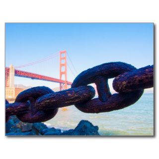 Postcard Golden Gate Bridge San Francisco