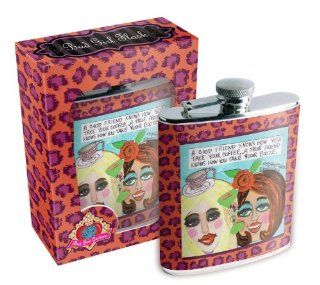 Bad Girl Couture Flask and Funnel, A Good Friend Knows How You Take Your Coffee A True Friend Knows How You Take Your Booze, 7 Ounce Alcohol And Spirits Flasks Kitchen & Dining