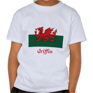 Griffin Welsh Flag T Shirts