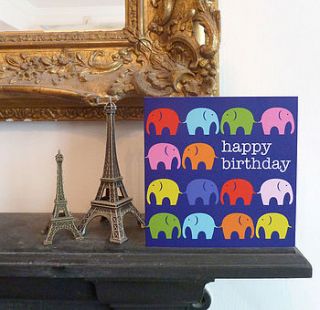 multi elly birthday greetings card by toby tiger