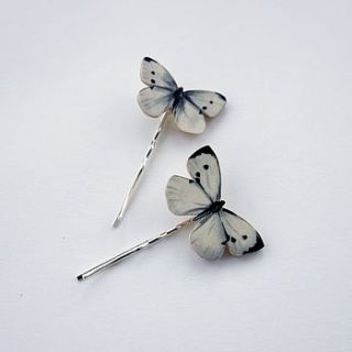 'little butterflies' set of two hair pins by the aviary