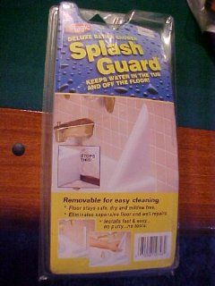Splash Guard Keeps Water in the Tub and Off the Floor  