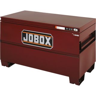 Jobox 48in. Heavy-Duty Steel Chest — Site-Vault Security System, 15.4 Cu. Ft., 48in.W x 24in.D x 27 3/4in.H, Model# 1-654990  Jobsite Boxes