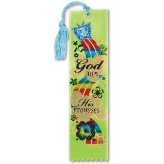 God Keeps His Promises Jeweled Bookmark Ribbon 2" x 7" Toys & Games