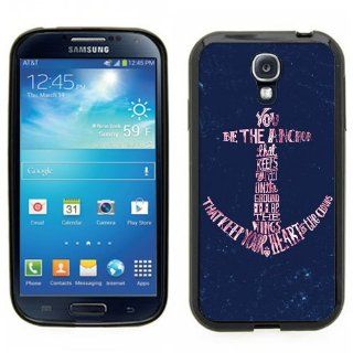 Samsung Galaxy S4 SIIII Black Rubber Silicone Case   Anchor You be the Anchor that keeps my feet on the ground Poem Cell Phones & Accessories