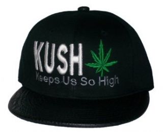 K.U.S.H. Keeps Us So High Black Croc Print Strapback Hat Cap at  Mens Clothing store