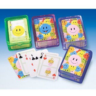 Mini Smiley Face Playing Cards Party Accessory Toys & Games