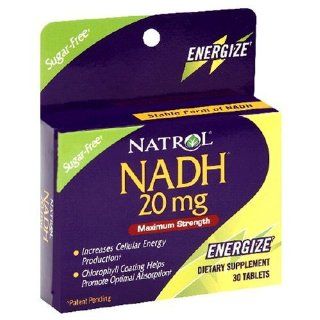 Natrol Nadh 20mg 30 Tab Health & Personal Care
