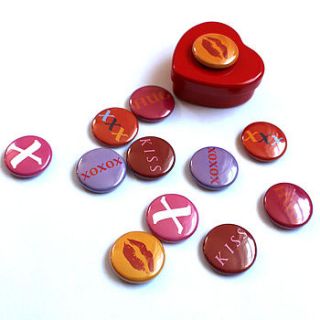 hugs and kisses magnets by sally weatherill