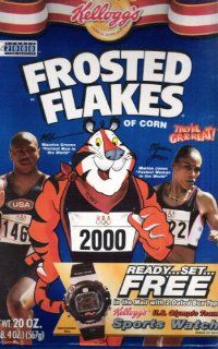 Kellogg's FF 20 oz. flat cereal box featuring 'Sydney 2000 USA Team Olympics'  Other Products  