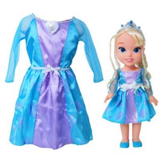 Disney Frozen Elsa Toddler Doll & Dress Combo
