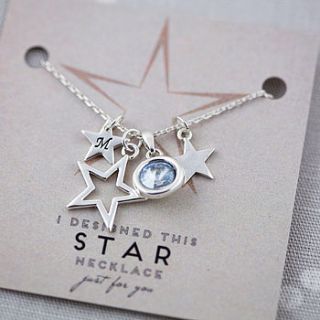 design your own personalised star necklace by j&s jewellery