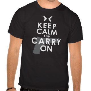 KEEP CALM AND CARRY ON Gun Rights Tees
