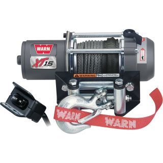 WARN XT15 12V DC ATV Winch — 1500-Lb. Capacity, Synthetic Rope, Model# XT15