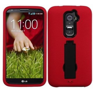 BasAcc Black/ Red Case with Stand for LG D801 Optimus G2/ D800 G2 BasAcc Cases & Holders