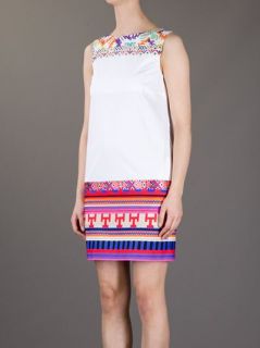 Msgm Aztec Print Shift Dress