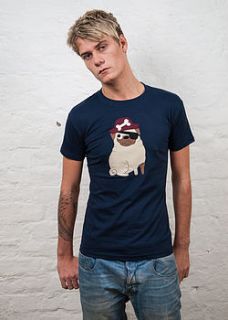 men's pirate pug t shirt by not for ponies