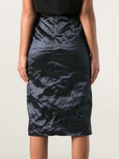 Carven Creased Faille Skirt