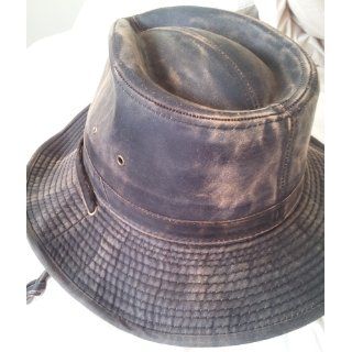 Dorfman Pacific Weathered Cotton Outback Hat With Chin Cord at  Mens Clothing store