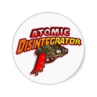 Atomic Disintegrator Round Sticker