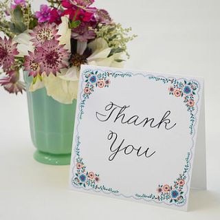 english summer thank you card pack by lucy says i do