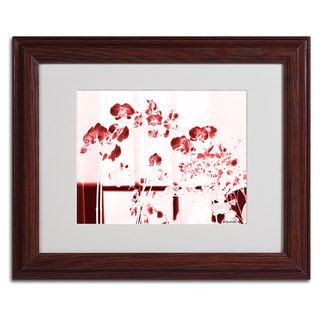 Miguel Paredes ''Red Orchids' Matted Framed Art Trademark Fine Art Canvas