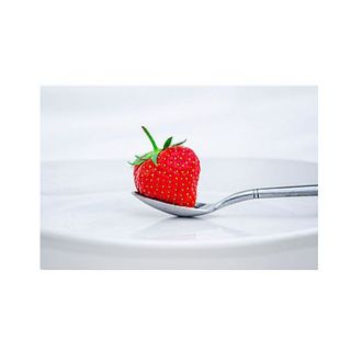 strawberry on a plate print by ben robson hull photography