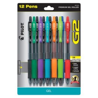 12 Ct Pilot G2 Gel Roller Pens   Assorted Colors