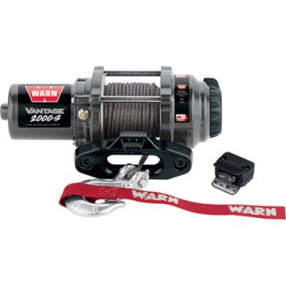 Warn Vantage 2000 Series 12 Volt ATV Winch — With Synthetic Rope  ATV Winches