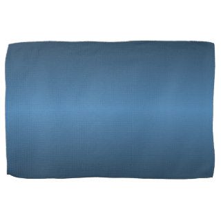 Horizontal Steel Blue and Black Gradient Hand Towel